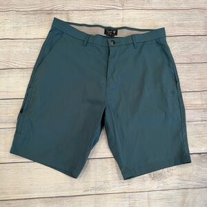 TRUNKS Blue Flat Front Shorts with Modern Fit/size 32